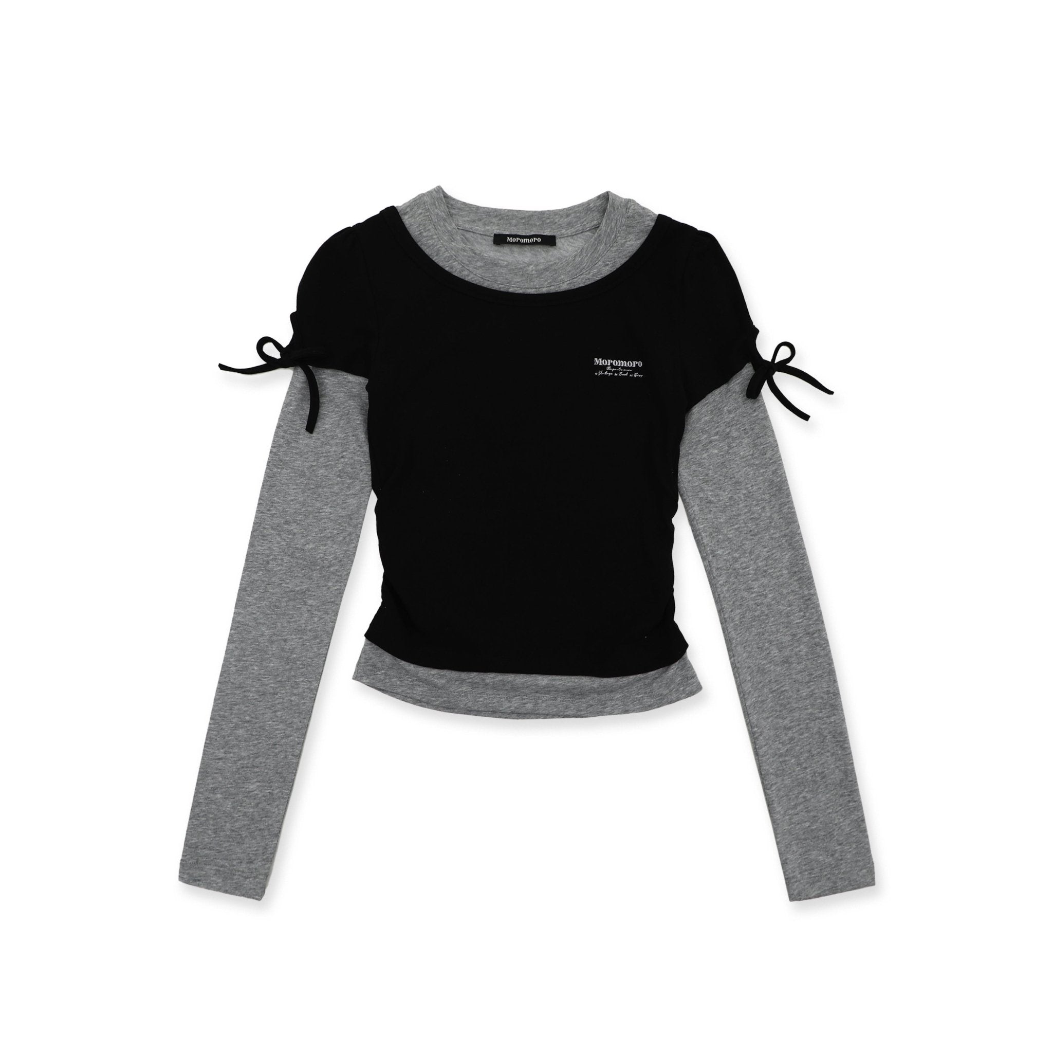 Color - Block Mock Layered Slim - Fit Tee - COPPING THREADS - MOROMORO