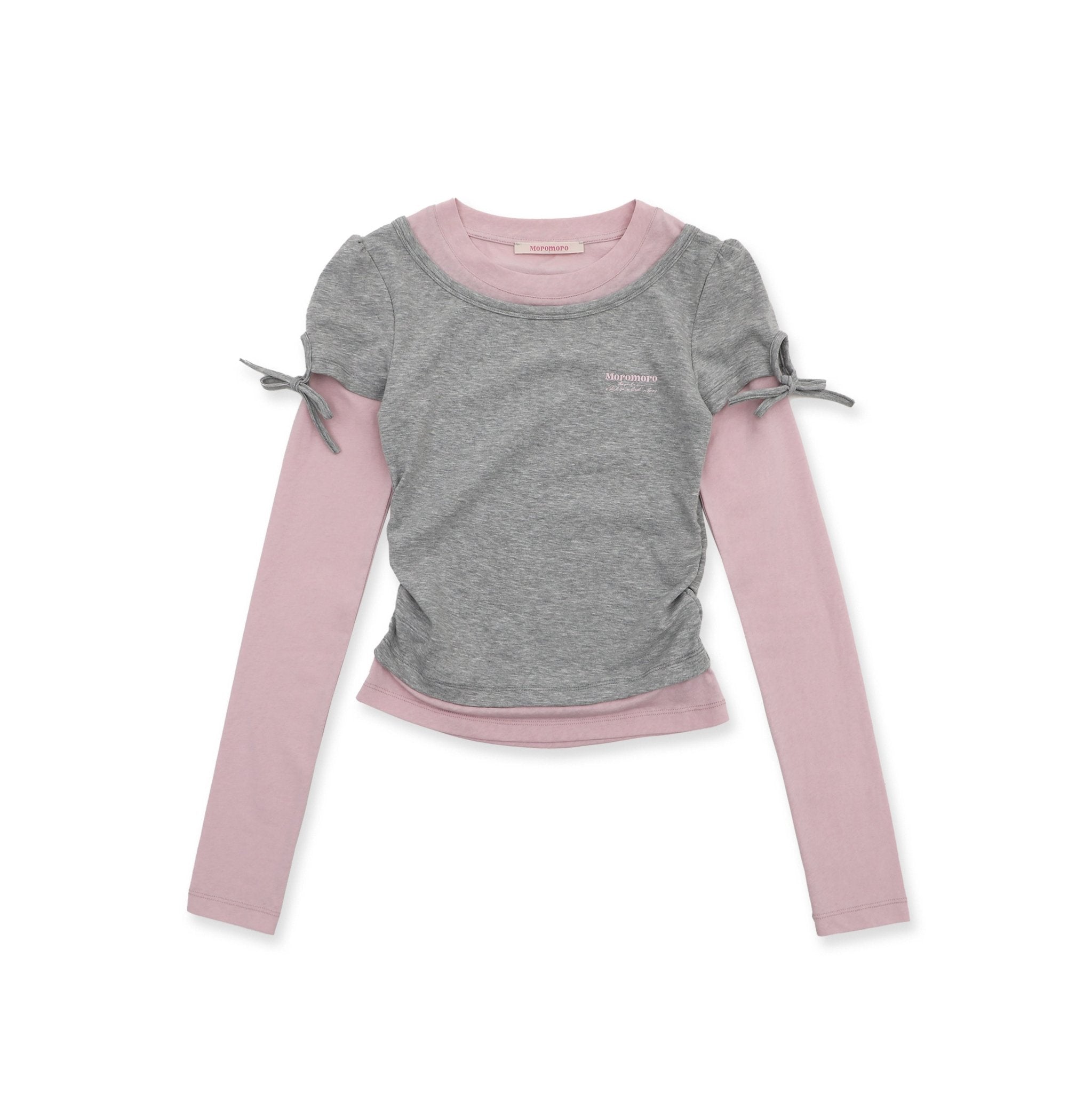 Color - Block Mock Layered Slim - Fit Tee - COPPING THREADS - MOROMORO