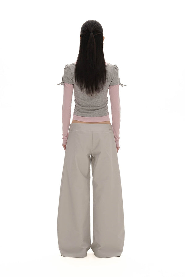 Color - Block Mock Layered Slim - Fit Tee - COPPING THREADS - MOROMORO