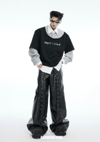 Color - Block Mock Layered Tee - COPPING THREADS - ArguE CulturE