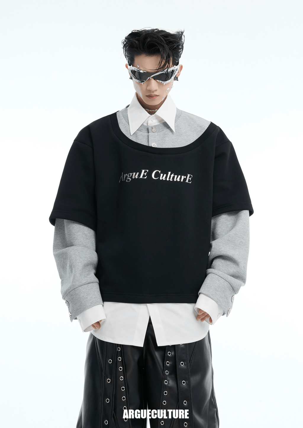 Color - Block Mock Layered Tee - COPPING THREADS - ArguE CulturE