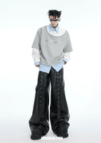 Color - Block Mock Layered Tee - COPPING THREADS - ArguE CulturE