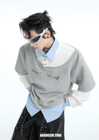 Color - Block Mock Layered Tee - COPPING THREADS - ArguE CulturE