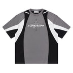 Color Block Sports Racing Print Short Sleeve Tee - COPPING THREADS - Harsh and Cruel