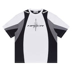 Color Block Sports Racing Print Short Sleeve Tee - COPPING THREADS - Harsh and Cruel