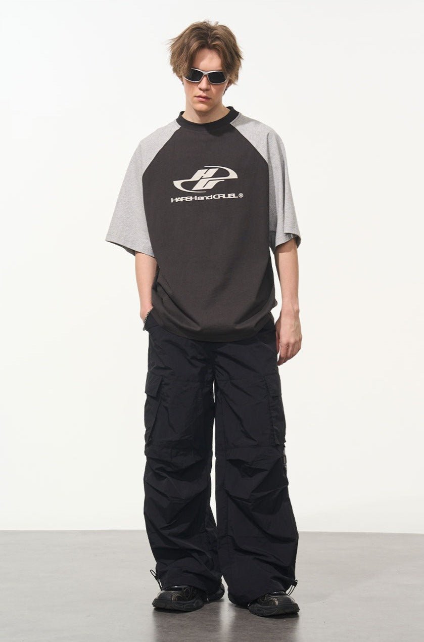 Color - Blocked Drop - Shoulder Tee - COPPING THREADS - Harsh and Cruel