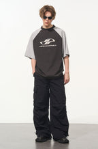 Color - Blocked Drop - Shoulder Tee - COPPING THREADS - Harsh and Cruel