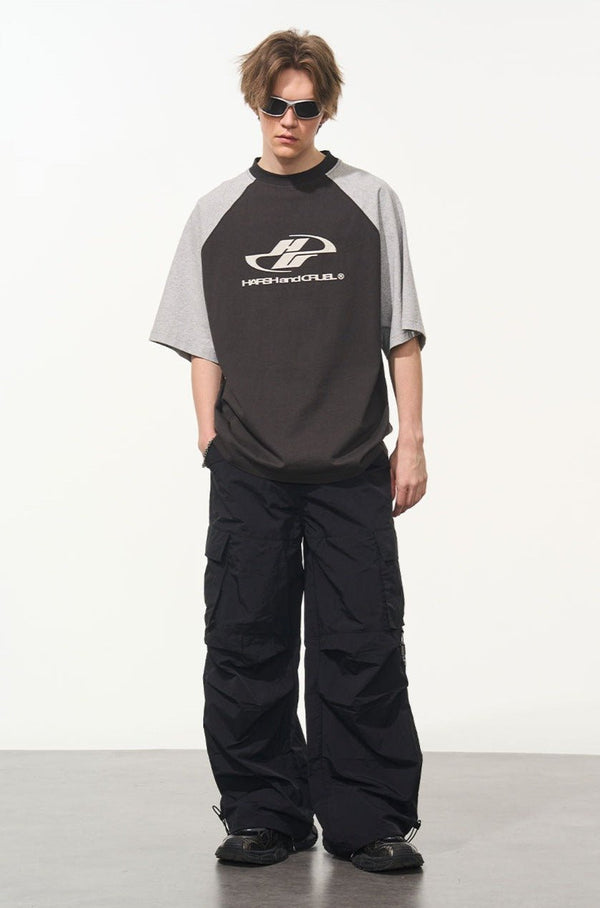 Color - Blocked Drop - Shoulder Tee - COPPING THREADS - Harsh and Cruel