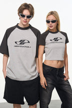 Color - Blocked Drop - Shoulder Tee - COPPING THREADS - Harsh and Cruel