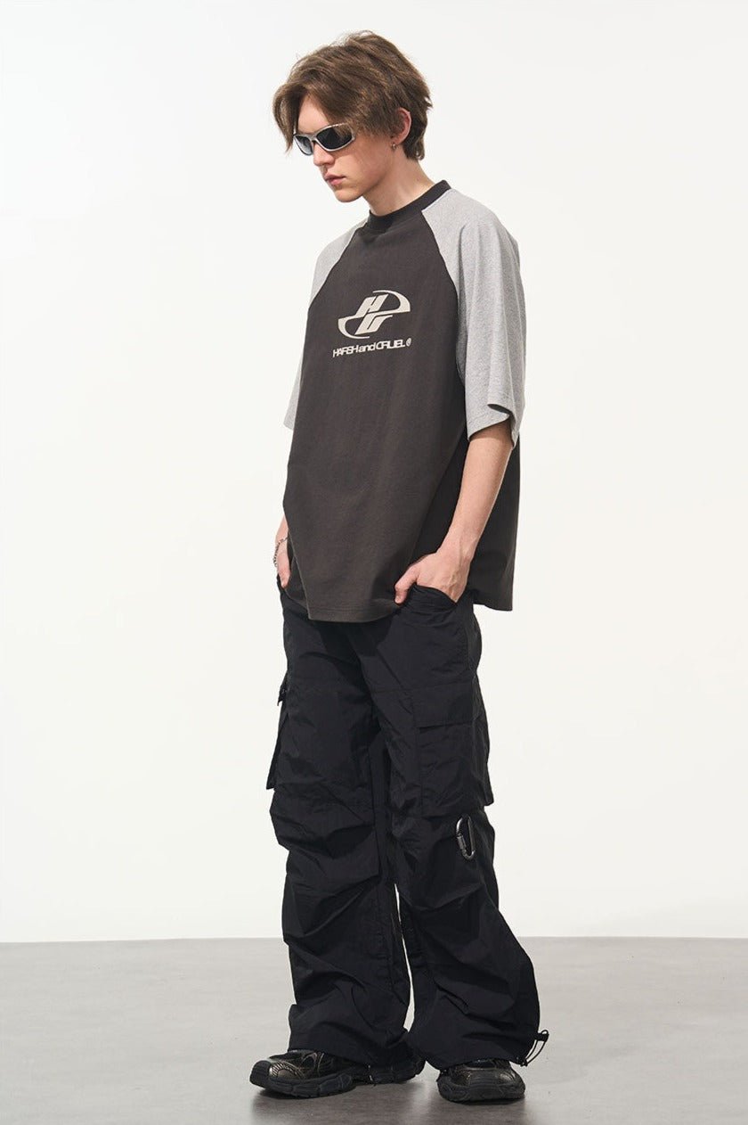 Color - Blocked Drop - Shoulder Tee - COPPING THREADS - Harsh and Cruel