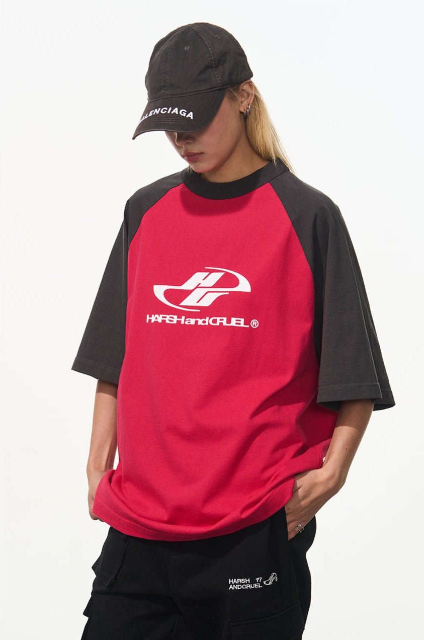 Color - Blocked Drop - Shoulder Tee - COPPING THREADS - Harsh and Cruel