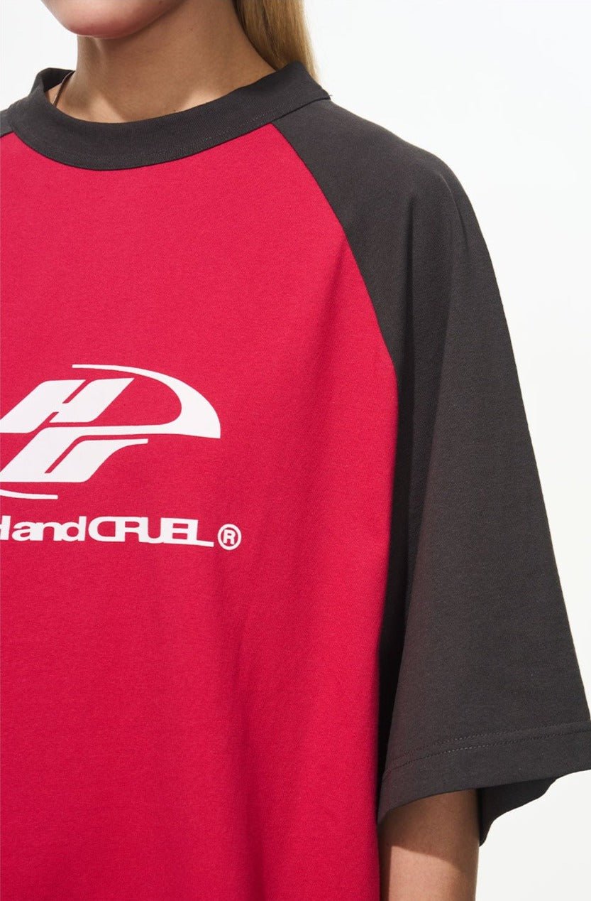 Color - Blocked Drop - Shoulder Tee - COPPING THREADS - Harsh and Cruel