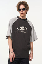 Color - Blocked Drop - Shoulder Tee - COPPING THREADS - Harsh and Cruel