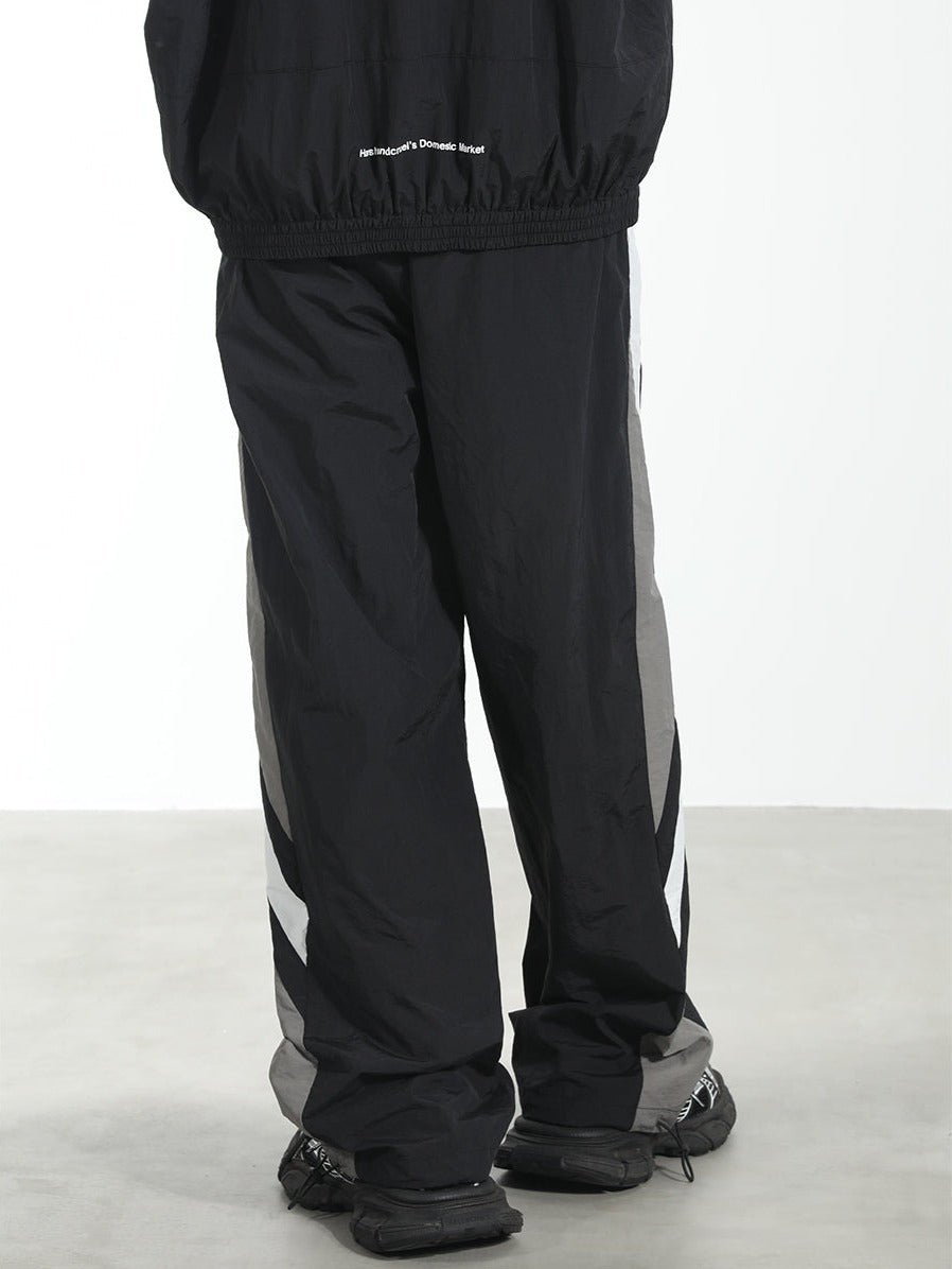 Color - Blocked Racing Adjustable Casual Trousers - COPPING THREADS - Harsh and Cruel