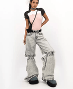 Colorblock Layered - Look Fitted Tee - COPPING THREADS - Yokuku