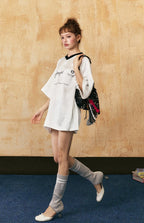 Colorblock Letter Raglan Sleeve Tee - COPPING THREADS - CT Select