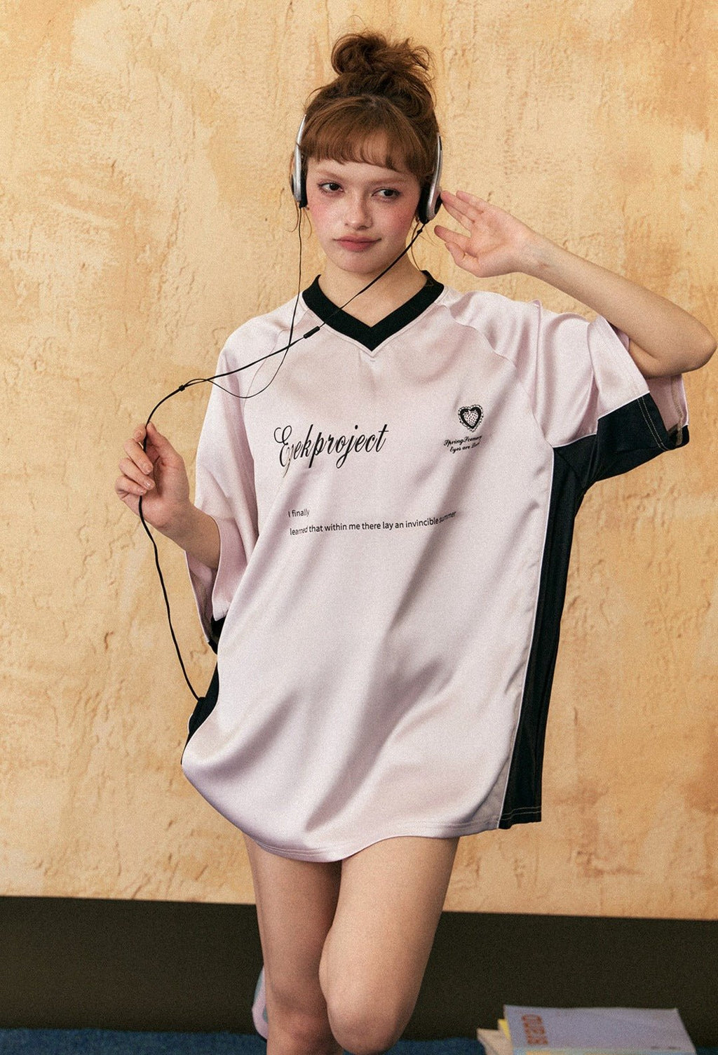 Colorblock Letter Raglan Sleeve Tee - COPPING THREADS - CT Select