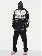 Colorblock Motorcycle Racing Jacket - COPPING THREADS - Harsh and Cruel