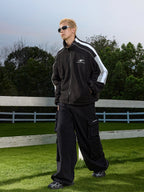 Colorblock Stand Collar Sports Jacket - COPPING THREADS - Harsh and Cruel