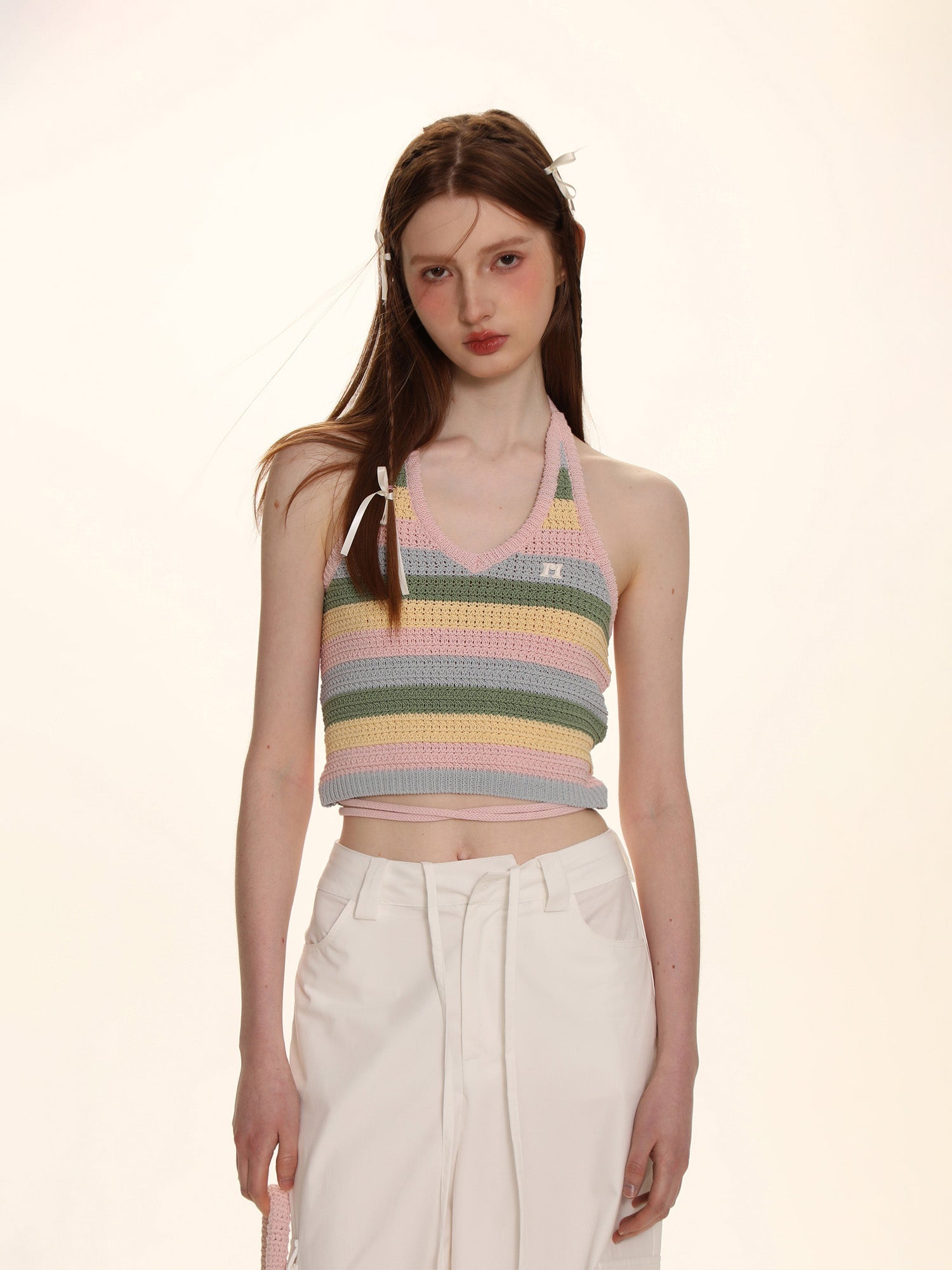 Colorblock Striped Camisole Tank Top Secondary image