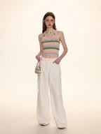 Colorblock Striped Camisole Tank Top - COPPING THREADS - MOROMORO