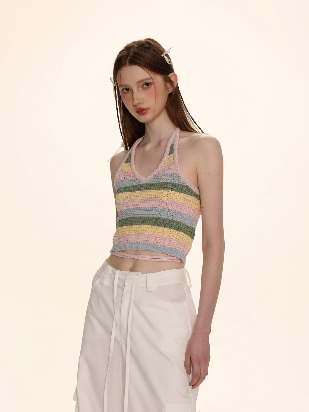 Colorblock Striped Camisole Tank Top - COPPING THREADS - MOROMORO
