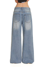 Colorful Rhinestone Lace Trimmed Distressed Denim - COPPING THREADS - MOROMORO