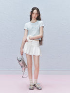 Colorful Rhinestone Letter Embroidered Tee - COPPING THREADS - AYF