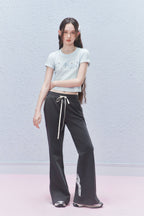 Colorful Rhinestone Letter Embroidered Tee - COPPING THREADS - AYF