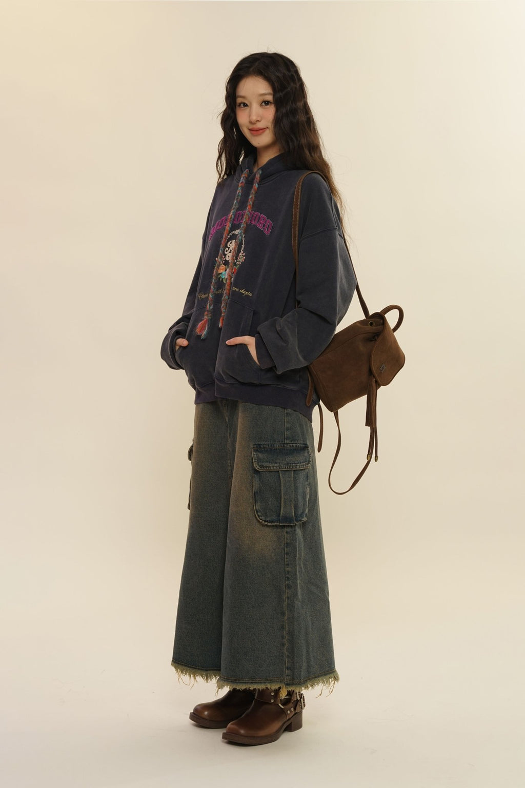 Colorful Yarn Rope Floral Emblem Embroidered Hoodie - COPPING THREADS - MOROMORO