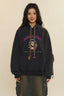 Colorful Yarn Rope Floral Emblem Embroidered Hoodie - COPPING THREADS - MOROMORO
