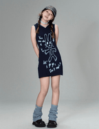 Confident Rabbit Sleeveless Mini Dress - COPPING THREADS - CT Coquette