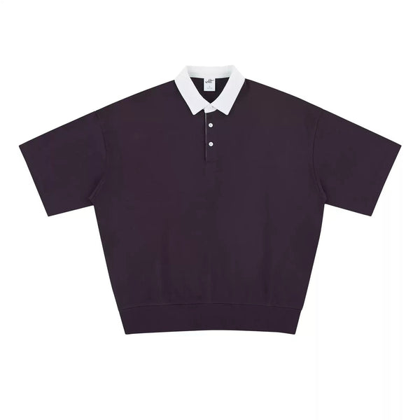 Contrast-Collar Banded-Hem Polo - COPPING THREADS - IDLT