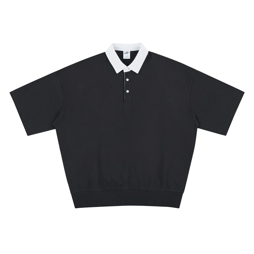 Contrast-Collar Banded-Hem Polo - COPPING THREADS - IDLT