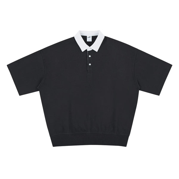Contrast-Collar Banded-Hem Polo - COPPING THREADS - IDLT