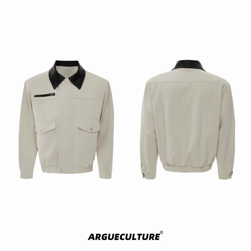 Contrast-Collar Utility-Pocket Jacket - COPPING THREADS - Argue Culture