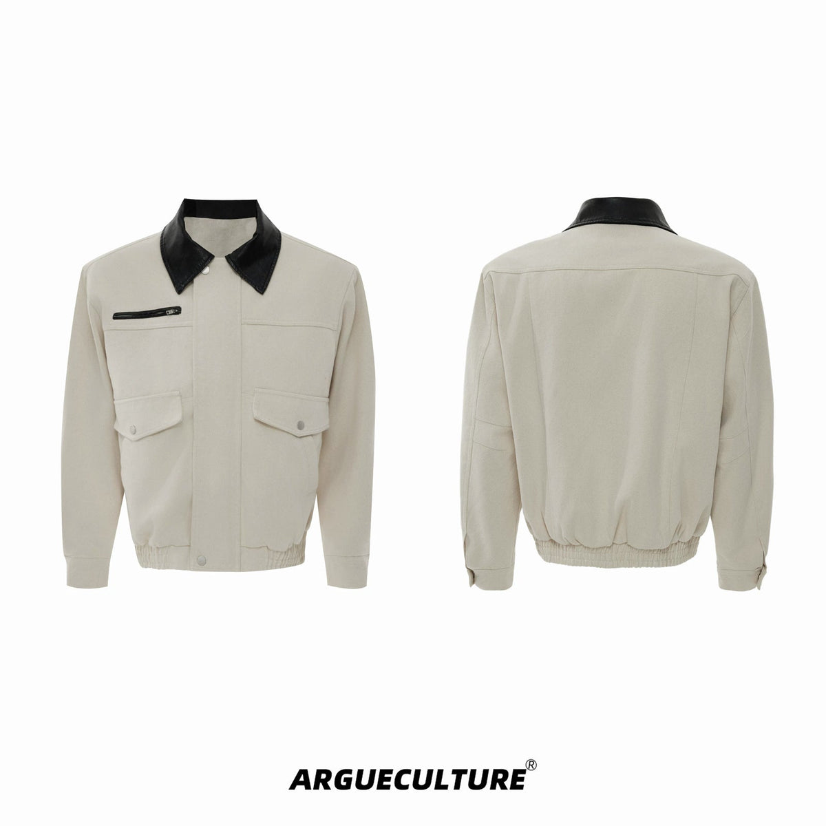 Contrast-Collar Utility-Pocket Jacket - COPPING THREADS - Argue Culture
