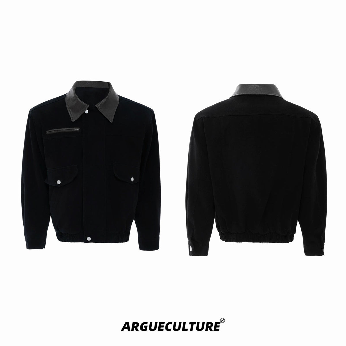Contrast-Collar Utility-Pocket Jacket - COPPING THREADS - Argue Culture