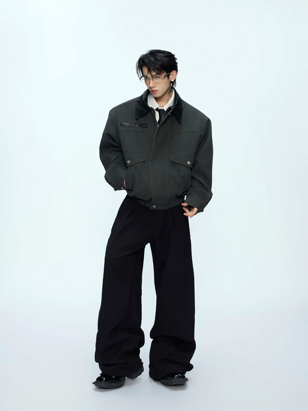 Contrast-Collar Utility-Pocket Jacket - COPPING THREADS - Argue Culture