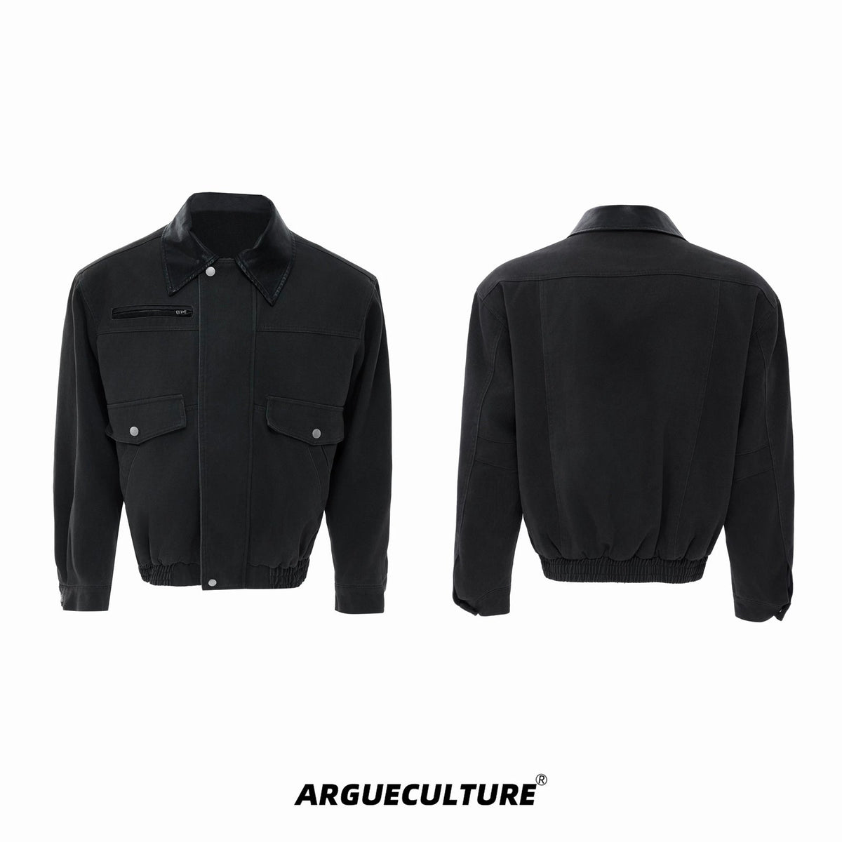 Contrast-Collar Utility-Pocket Jacket - COPPING THREADS - Argue Culture