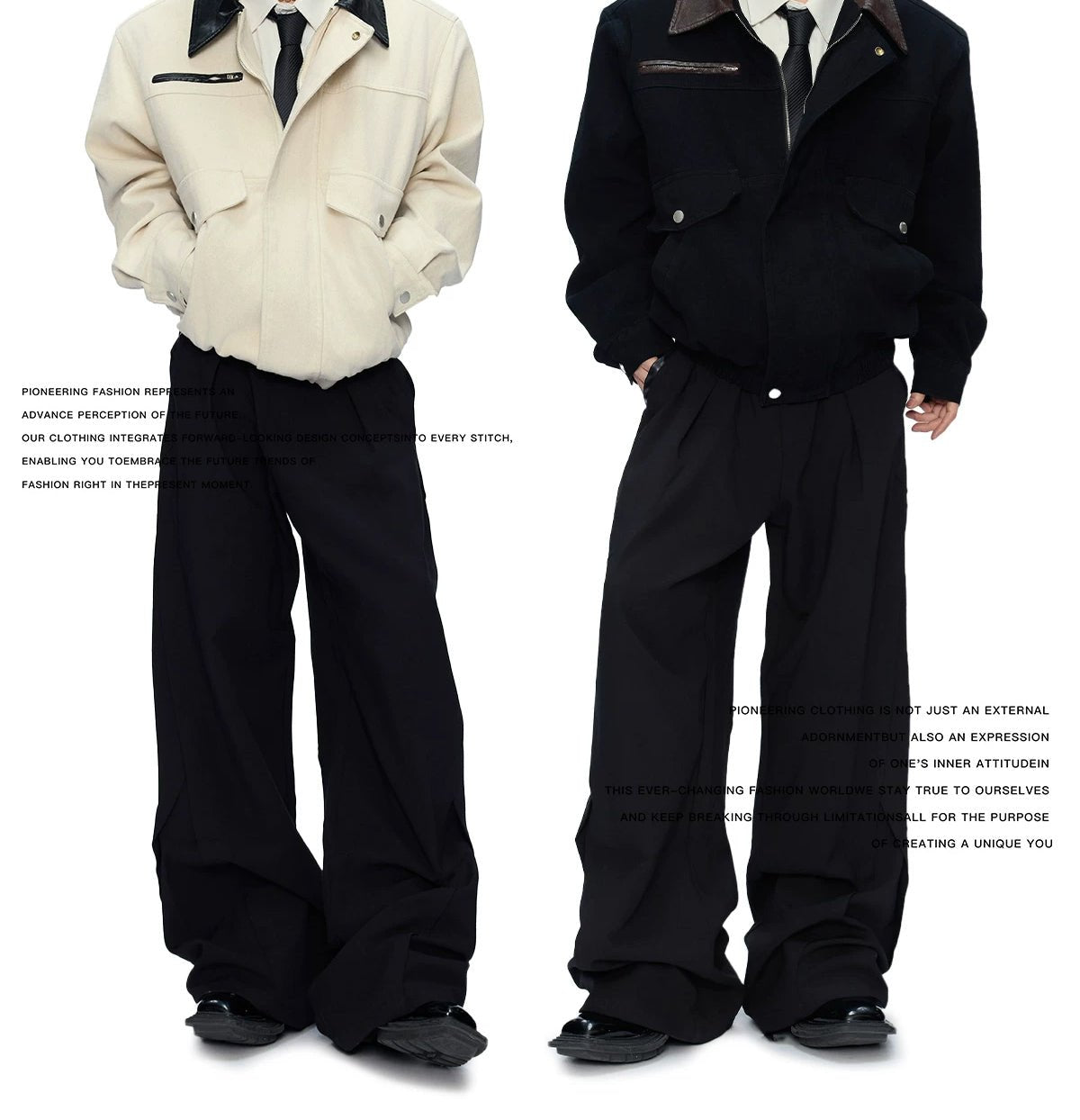 Contrast-Collar Utility-Pocket Jacket - COPPING THREADS - Argue Culture