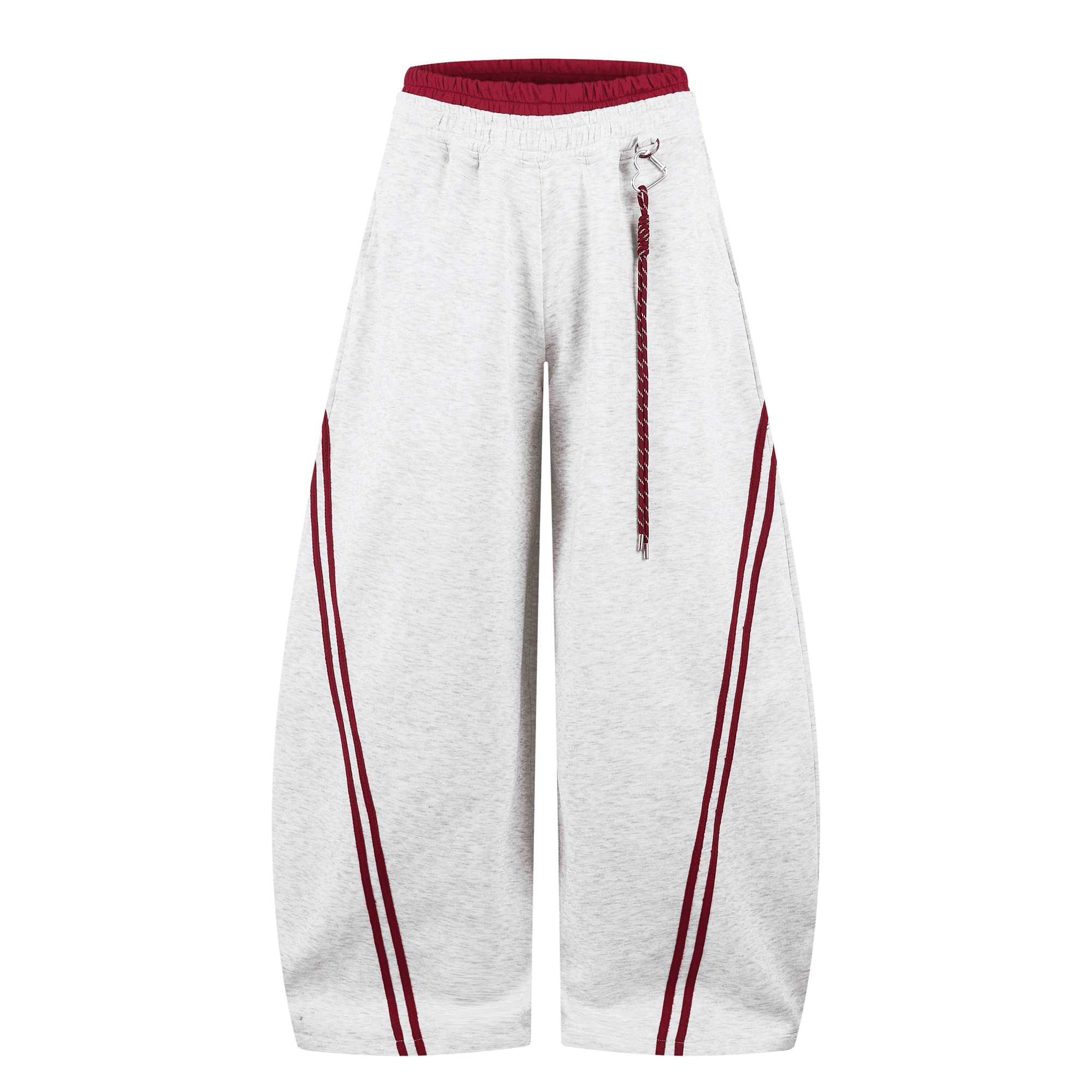 Contrast Double Waistband Stripe Panel Sweatpants Secondary image