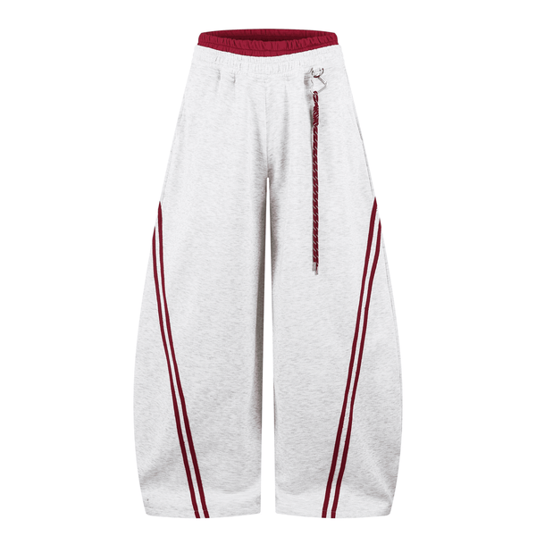 Contrast Double Waistband Stripe Panel Sweatpants - COPPING THREADS - CT Select