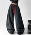 Contrast Drawstring Fleece Wide - Leg Sweatpants - COPPING THREADS - CT Select