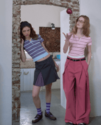 Contrast - Layered Fitted Stripe Tee - COPPING THREADS - CHICISLAND