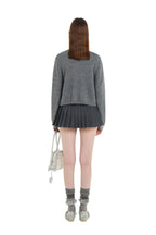 Contrast Layered Look Shell Button Knit Cardigan - COPPING THREADS - MOROMORO