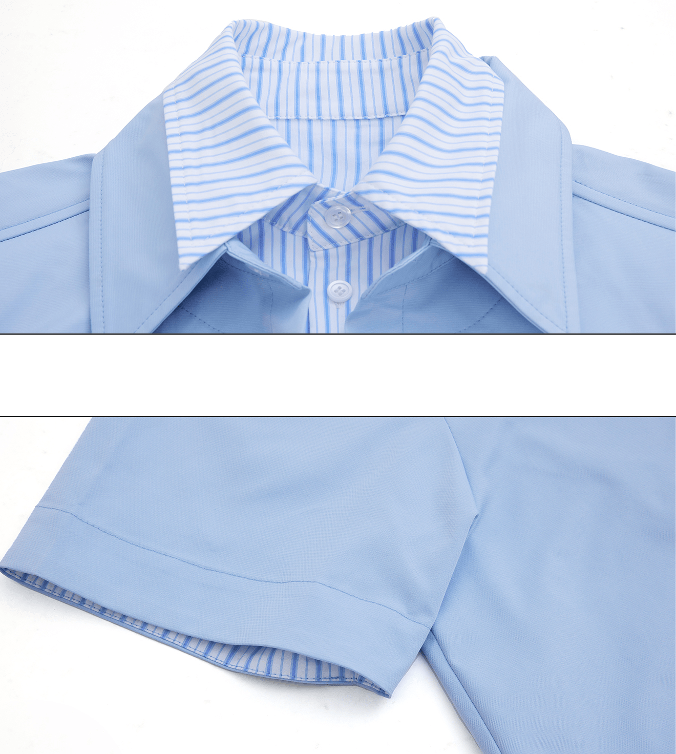 Contrast Layered Stripe Panel Short Sleeve Shirt - COPPING THREADS - ArguE CulturE