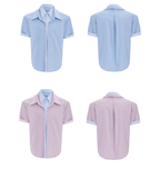 Contrast Layered Stripe Panel Short Sleeve Shirt - COPPING THREADS - ArguE CulturE