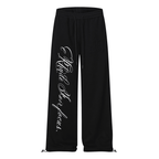 Contrast Letter Print Drawstring Sweatpants - COPPING THREADS - CT Select