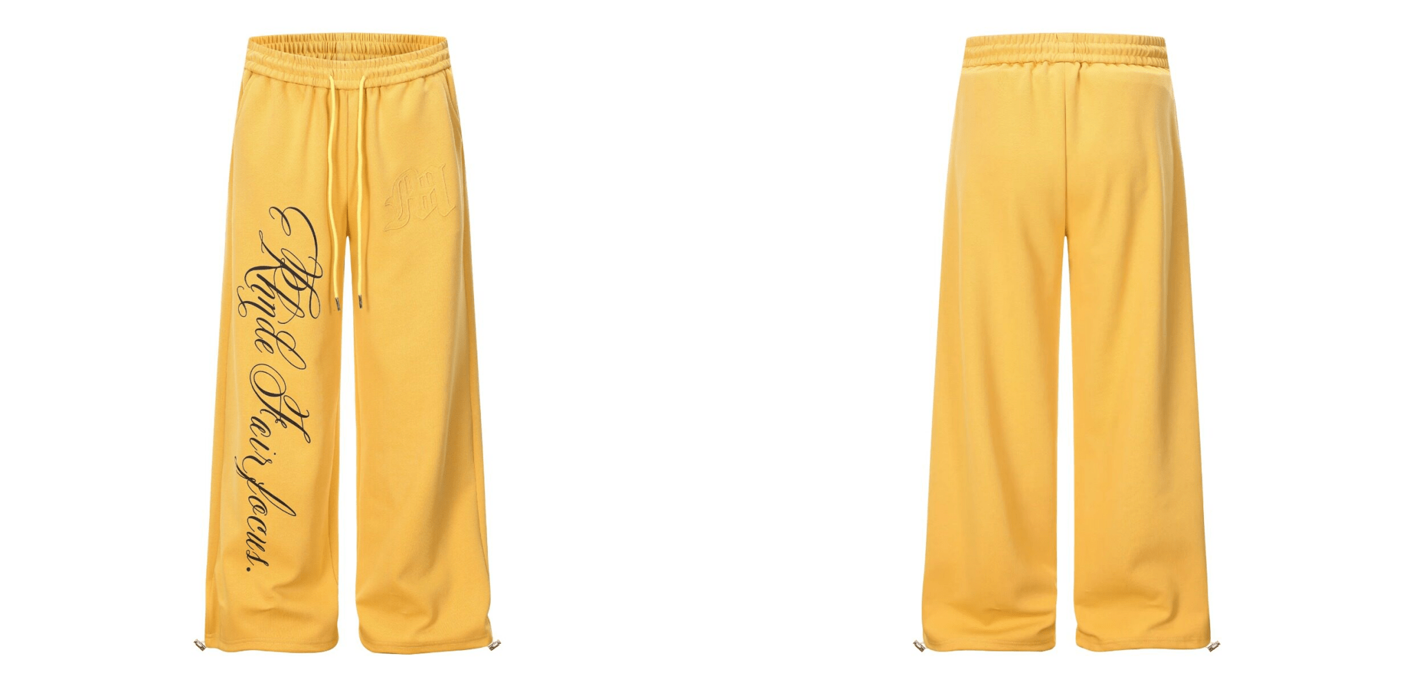 Contrast Letter Print Drawstring Sweatpants - COPPING THREADS - CT Select